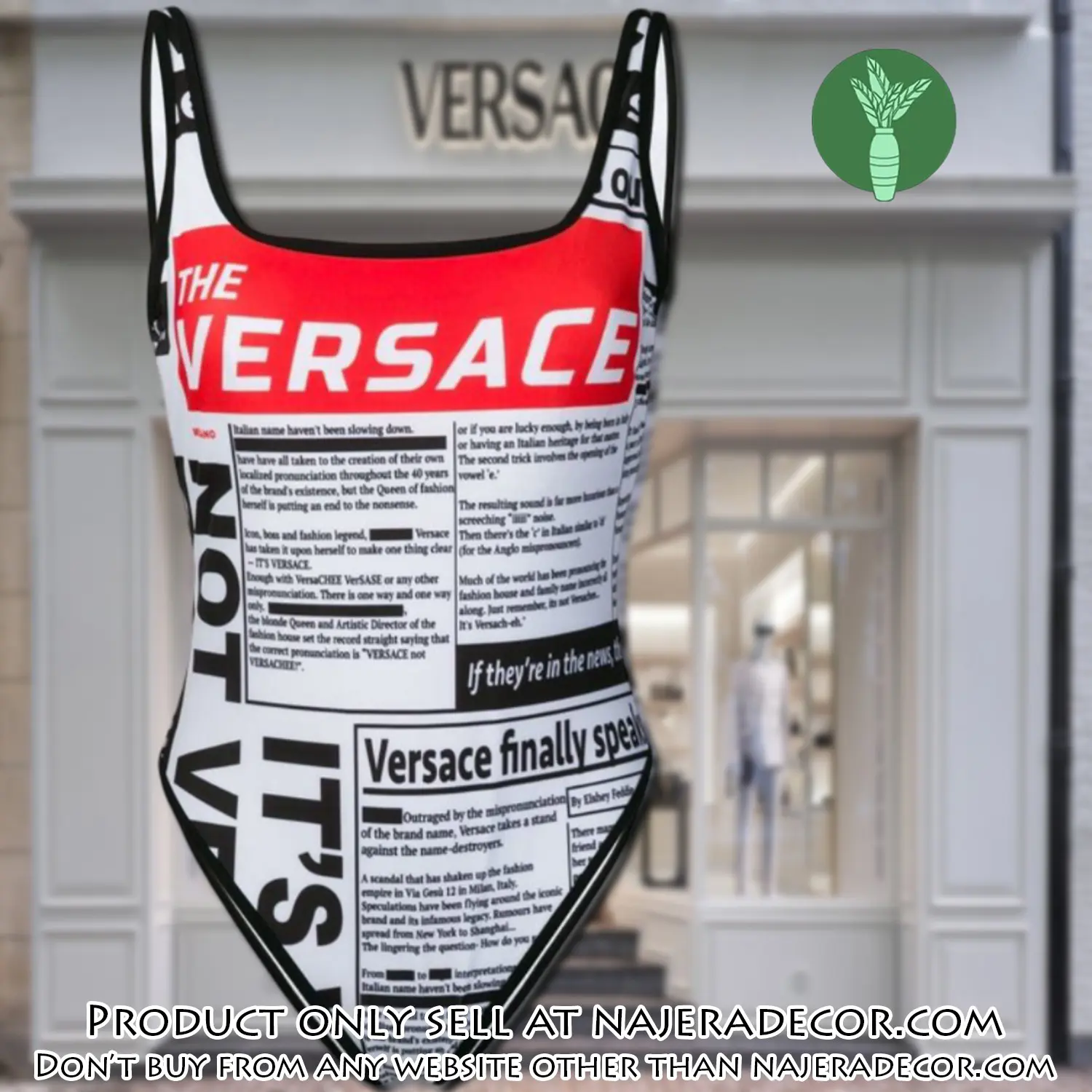 Versace swimwear beachwear one piece swimsuit osw1077 njr3755660